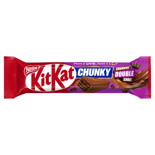 KitKat Chunky ropogós ostya tejcsokoládés krémmel és kakaós rizspehellyel tejcsokoládéban 42 g