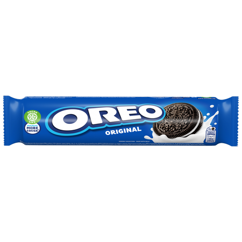 Oreo Original vaníliaízű töltelékkel töltött kakaós keksz 154 g