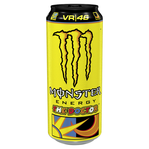 Monster Energy The Doctor Rossi VR 46 szénsavas ital koffeinnel cukrokkal és édesítőszerrel 500 ml