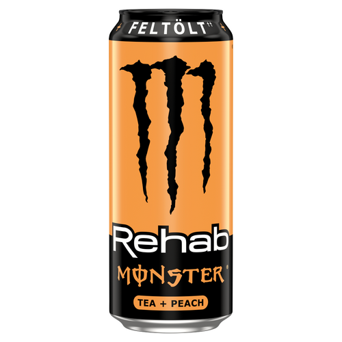 Monster Rehab Tea + Peach szénsavmentes hipotóniás ital koffeinnel 500 ml