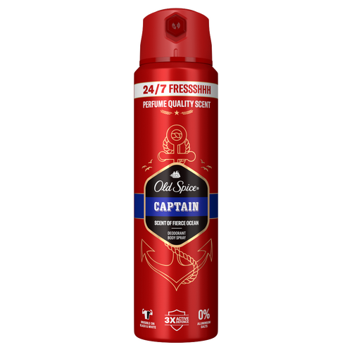 Old Spice Captain Deo Spray Férfiaknak, 150 ml