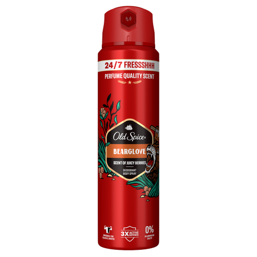 Old Spice Bearglove Deo Spray Férfiaknak, 150 ml