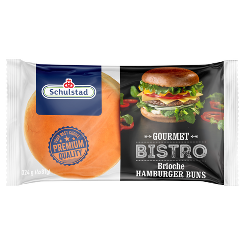 Schulstad Gourmet Bistro Brioche hamburgerzsemle 324 g
