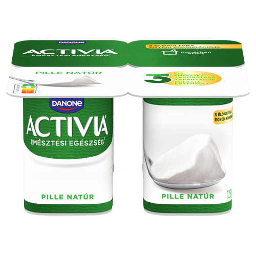Danone Activia Pille élőflórás, natúr joghurt 4 x 125 g (500 g)