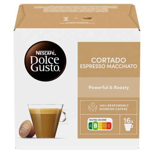 NESCAFÉ Dolce Gusto Cortado Espresso Macchiato tejes kávékapszula 16 db 100,8 g