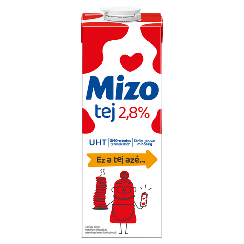 Mizo UHT félzsíros tej 2,8% 1 l