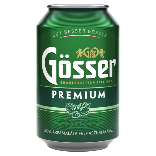 Gösser Premium minőségi világos sör 5% 330 ml 