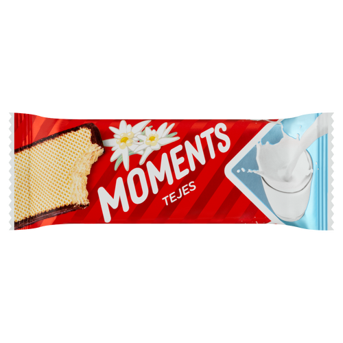 Moments kakaós bevonómasszába mártott, tejes krémmel töltött ostyaszelet 45 g