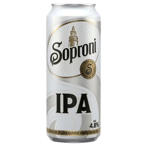 Soproni IPA szűretlen felsőerjesztésű sörkülönlegesség 4,8% 500 ml 